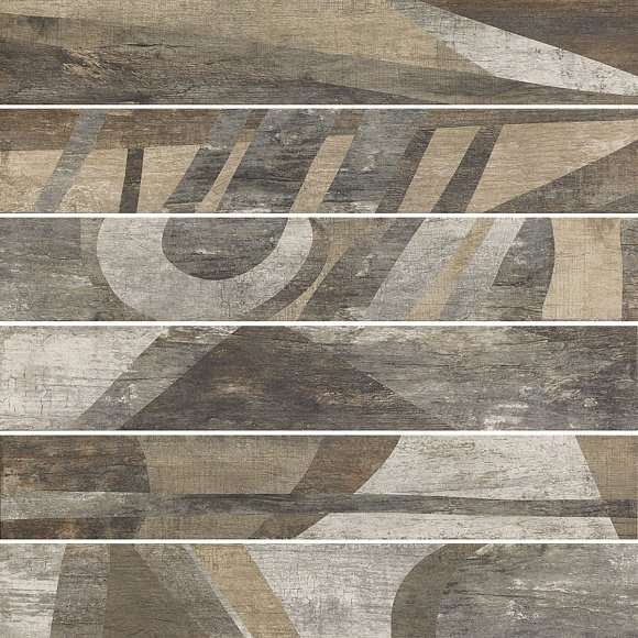 Декоративные элементы Pastorelli Komi Decoro, цвет серый коричневый, поверхность матовая, прямоугольник, 165x1000