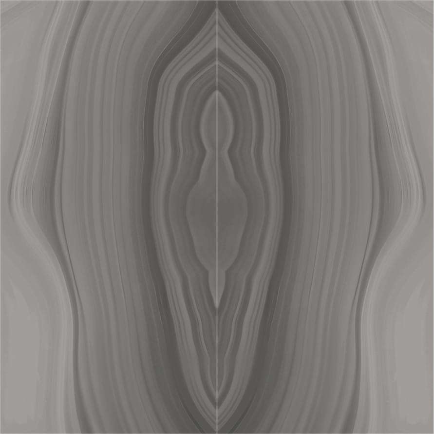 Панно Ceracasa Absolute Deco Symmetry 2pz Deep, цвет серый, поверхность полированная, квадрат, 982x982