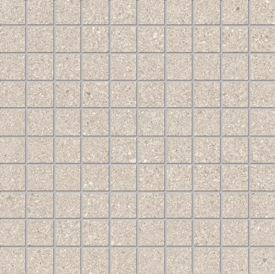 Мозаика Ergon Grainstone Mosaico Fine Grain Sand Naturale E0TC, цвет бежевый, поверхность натуральная, квадрат, 300x300