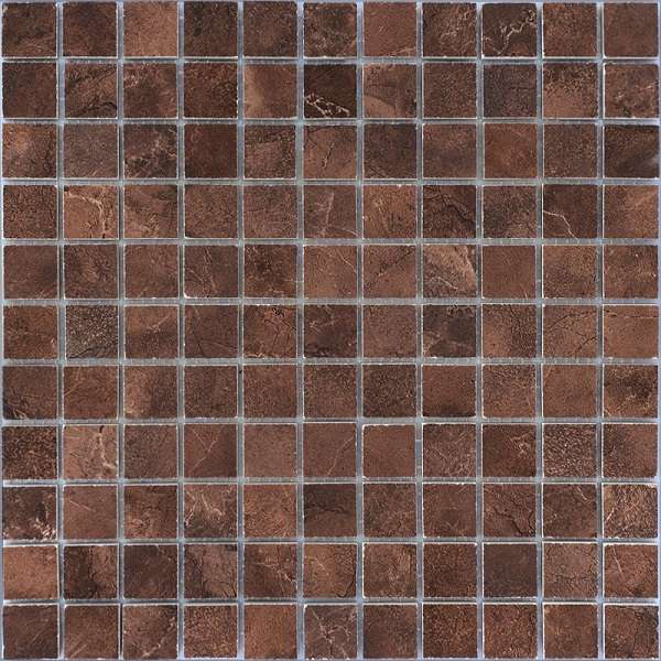 Мозаика Caramelle Mosaic Venezia Brown Pol, цвет коричневый, поверхность глянцевая, квадрат, 300x300
