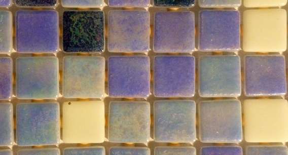 Мозаика Ezarri Fosfo Mix Blue Premium Люминисцентная, цвет разноцветный, поверхность глянцевая, прямоугольник, 313x495