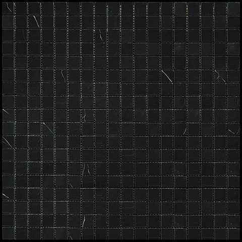 Мозаика Natural Mosaic I-Тilе (1,5X1,5) 4M009-15P, цвет чёрный, поверхность полированная, квадрат, 298x298