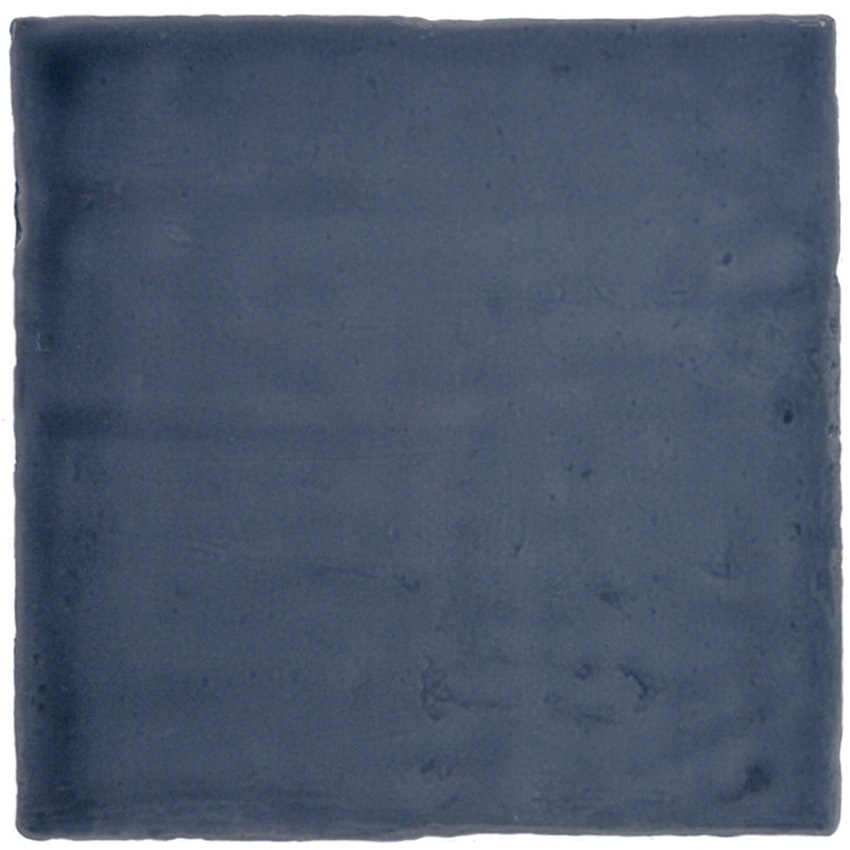Керамическая плитка Monopole New Country Deep Blue, цвет синий, поверхность глянцевая, квадрат, 150x150