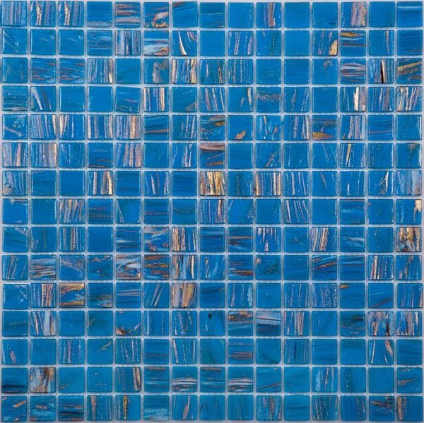 Мозаика NS Mosaic SB08, цвет голубой, поверхность глянцевая, квадрат, 327x327