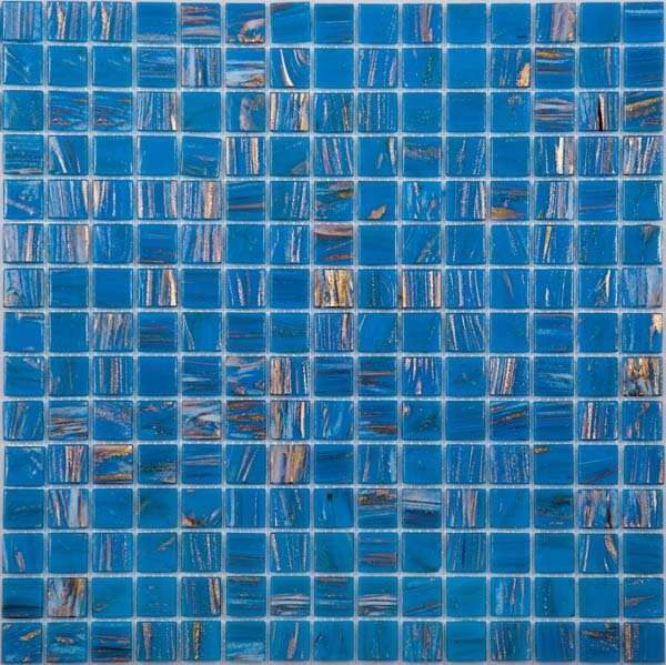 Мозаика NS Mosaic SB08, цвет голубой, поверхность глянцевая, квадрат, 327x327