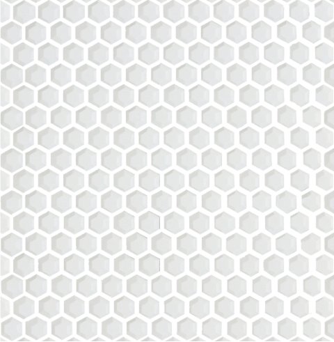 Мозаика Made+39 Cube White Hex 3900039, цвет серый, поверхность матовая, прямоугольник, 285x305