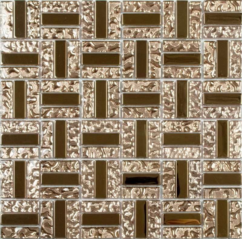 Мозаика NS Mosaic MS-617, цвет коричневый, поверхность матовая, квадрат, 300x300