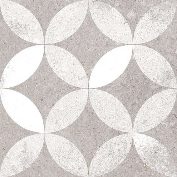 Декоративные элементы Vives Nassau Kerala Gris, цвет серый, поверхность матовая, квадрат, 200x200