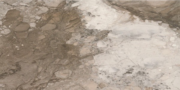 Керамогранит Pamesa Inland Sand, цвет белый коричневый, поверхность полированная, прямоугольник, 600x1200