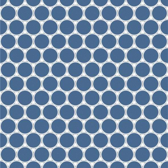 Керамическая плитка Керамин Блэйз 2П, цвет синий, поверхность матовая, квадрат, 400x400