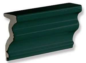 Бордюры Tonalite Diamante Bordo Verdone, цвет зелёный, поверхность глянцевая, прямоугольник, 80x150