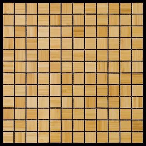 Мозаика Natural Mosaic Bamboo BM-10-23 (BM010-23P) (Бамбук), цвет коричневый, поверхность структурированная, квадрат, 298x298