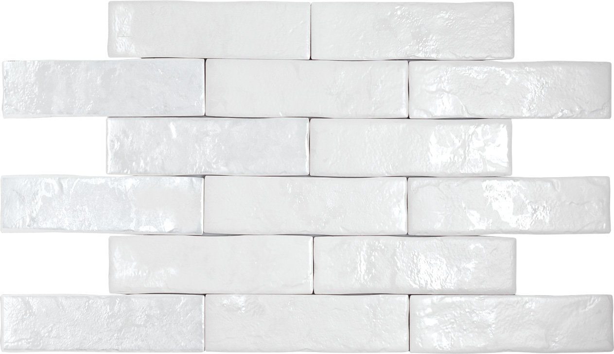 Керамическая плитка Pamesa Brickwall Blanco, цвет белый, поверхность сатинированная, под кирпич, 70x280