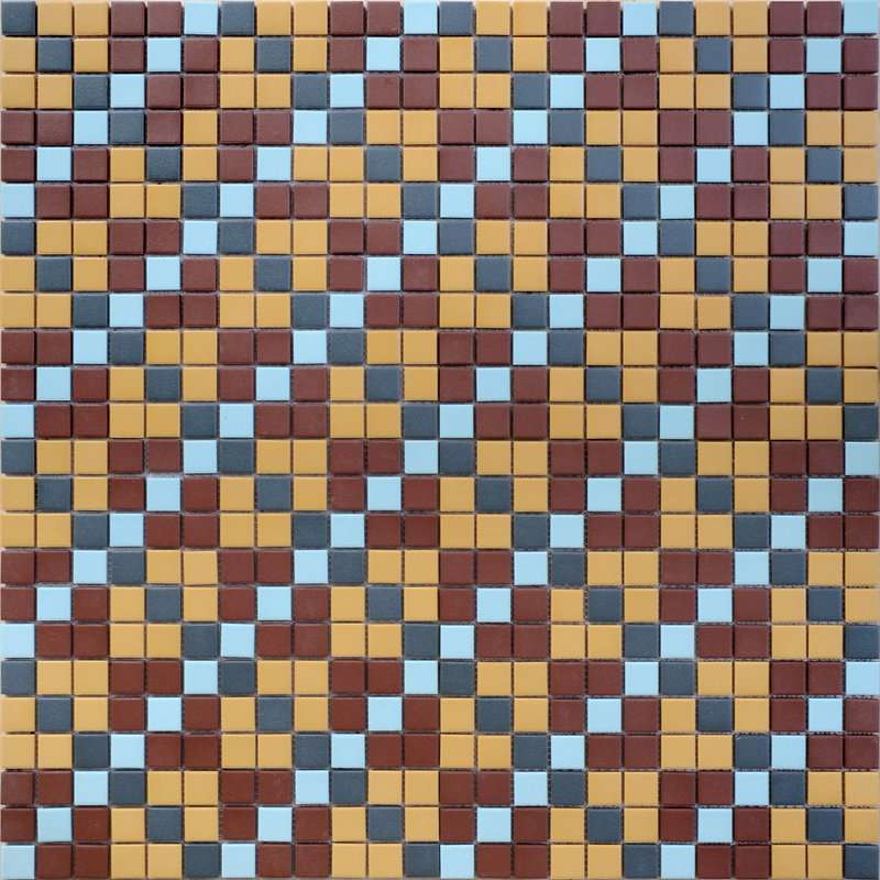 Мозаика Caramelle Mosaic Ornamento 6 23x23x6, цвет разноцветный, поверхность матовая противоскользящая, квадрат, 300x300