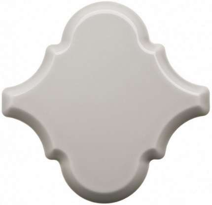 Керамическая плитка Adex ADST8007 Arabesco Biselado Greystone, цвет серый, поверхность глянцевая, арабеска, 150x150