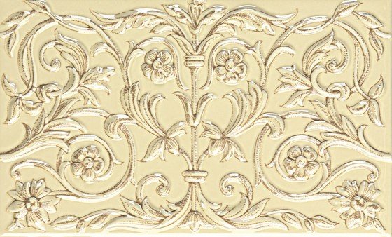 Бордюры Petracers Grand Elegance Unicorni Crema B, цвет жёлтый, поверхность глянцевая, прямоугольник, 125x200