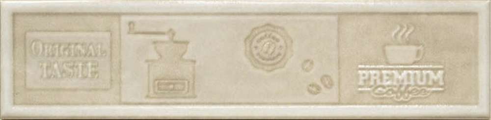 Декоративные элементы Cifre Opal Composicion Original Taste Ivory (кофемолка), цвет слоновая кость, поверхность глянцевая, прямоугольник, 75x300