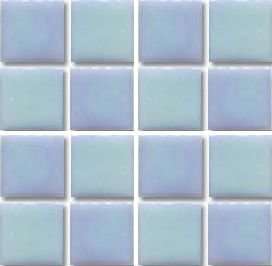 Мозаика Irida Glamour А20.113(1), цвет голубой бирюзовый, поверхность глянцевая, квадрат, 327x327
