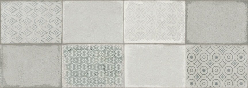 Декоративные элементы Undefasa Decorado Leeds Gris, цвет серый, поверхность матовая, прямоугольник, 250x750