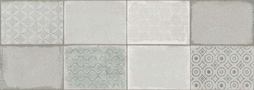 Декоративные элементы Undefasa Decorado Leeds Gris, цвет серый, поверхность матовая, прямоугольник, 250x750