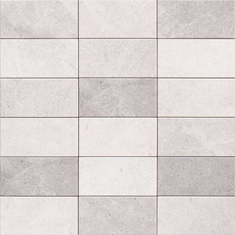 Керамическая плитка Mainzu Menfis Grey, цвет серый, поверхность матовая, прямоугольник, 100x200